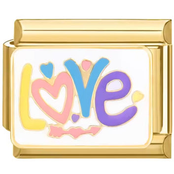 Wholesale Italian Charm Bracelet 9mm DIY Splicing Lovely Heart Stainless Steel Composable Bracelet