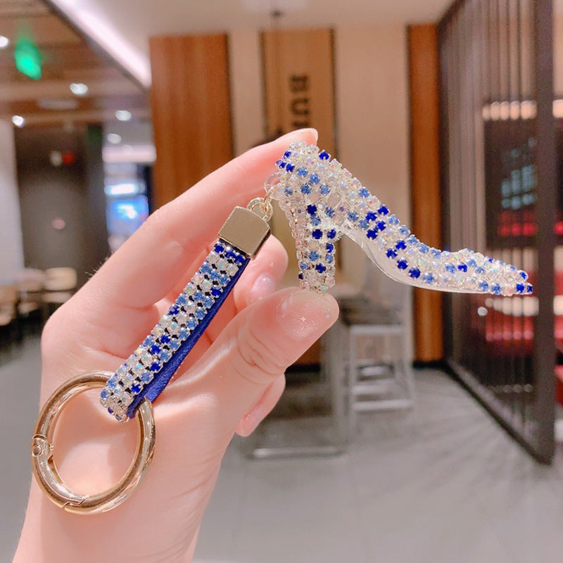Wholesale Crystal High Heels Alloy Keychain Lanyard Keychain ACC-KC-ShuoT022