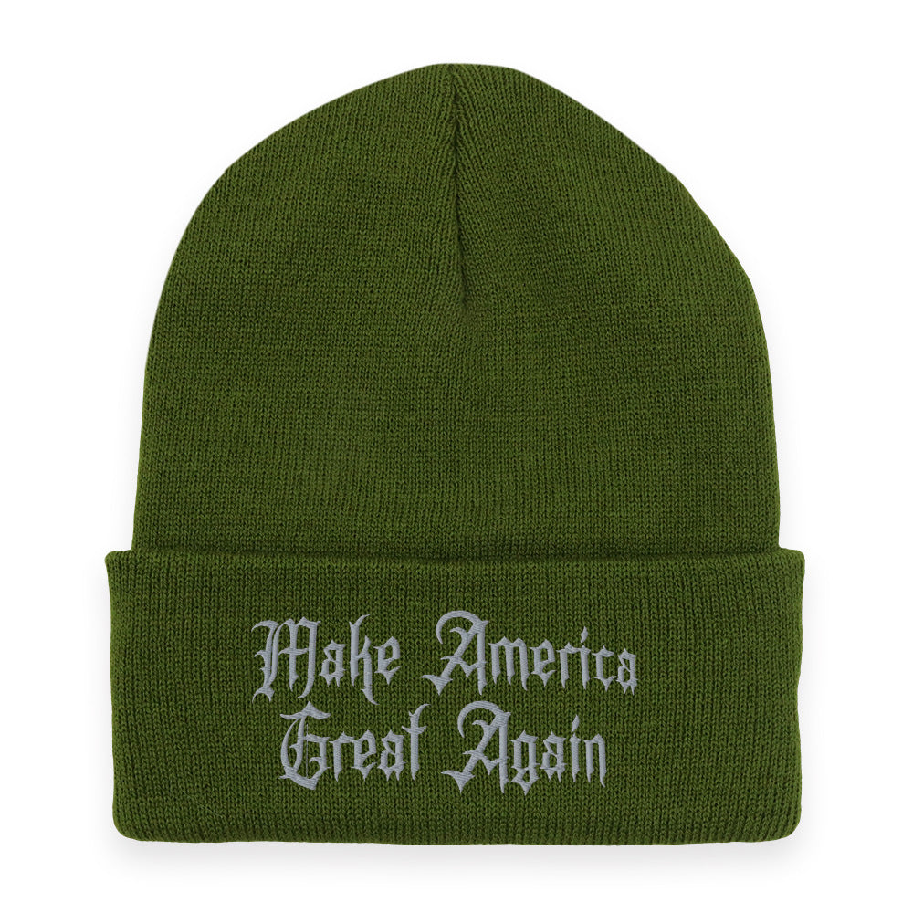 Wholesale Embroidered Gothic Dark Knitted Beanie
