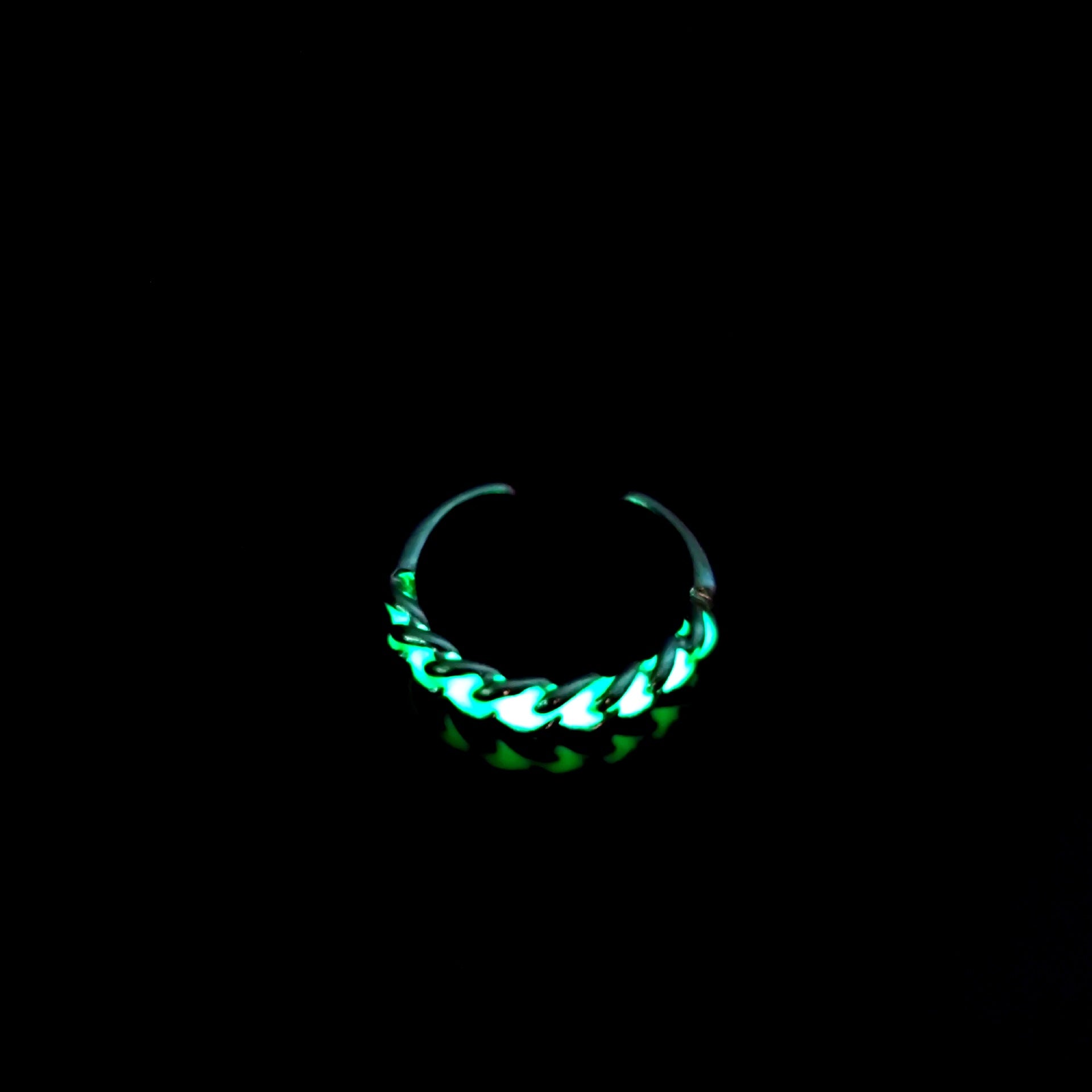 Wholesale  personalized luminous open ring