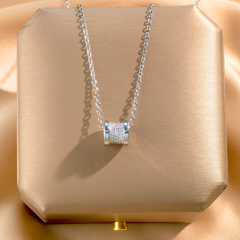 Wholesale Titanium Steel Zircon Clavicle Chain Necklace Korean Style Jewelry Accessory