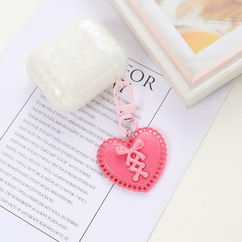 Wholesale Acrylic Personality Peach Heart Keychain