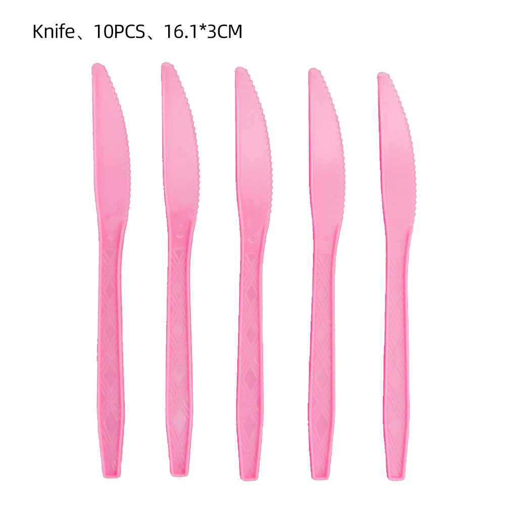 Wholesale Western pink cowboy cap theme party tableware supplies banner pull flag decoration supplies