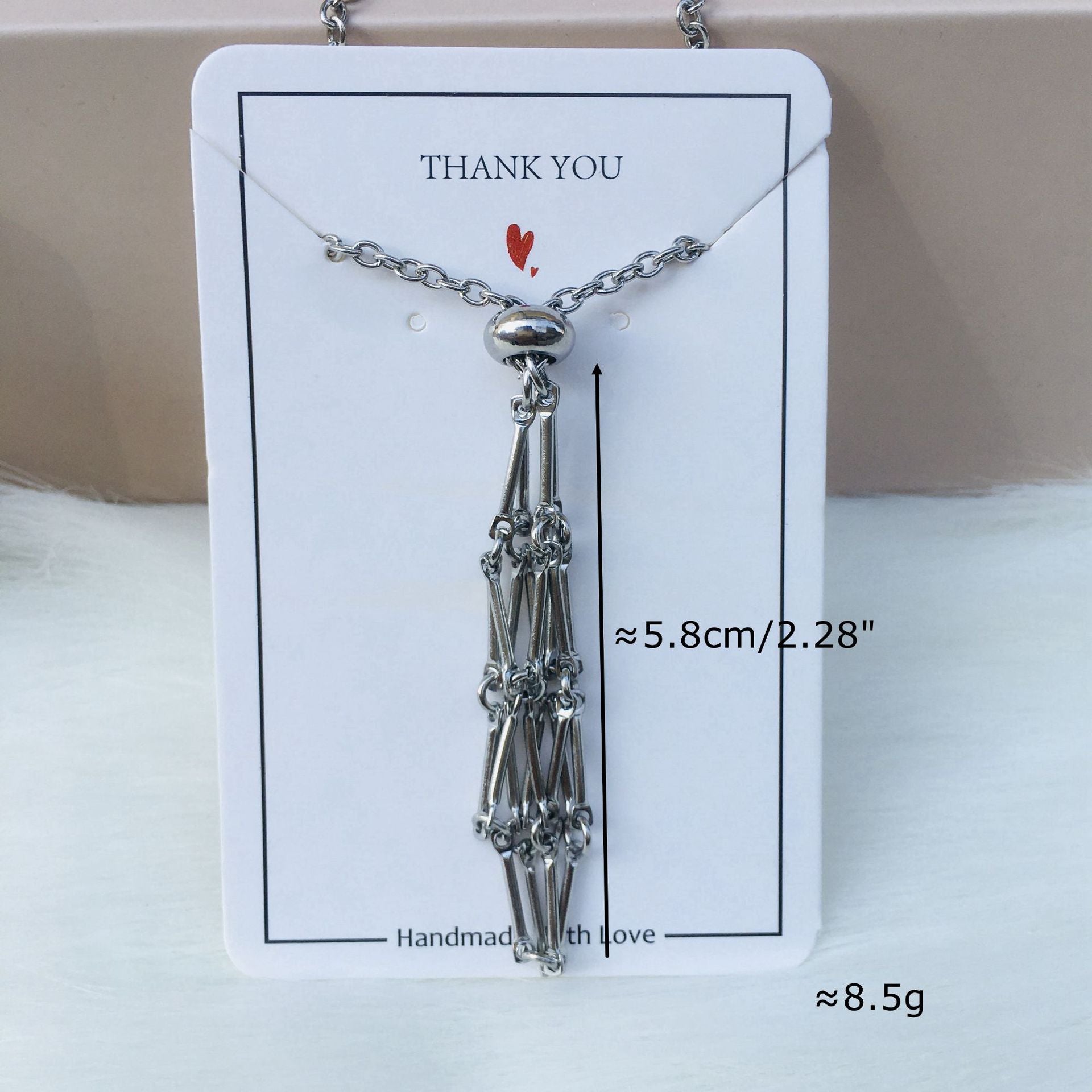 Wholesale Natural Crystal Raw Stone Net Pocket Metal Bamboo Necklace Crystal Mesh Bag ACC-NE-RongGuan008