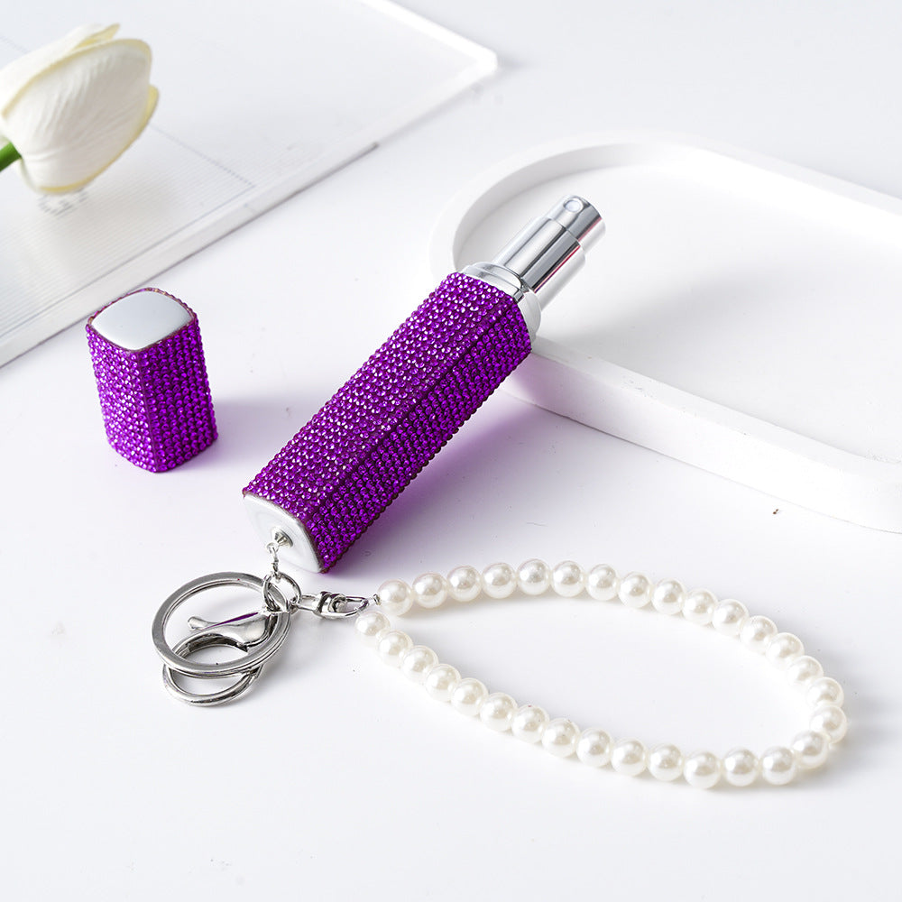 Wholesale Rhinestone 10ML Portable Perfume Bottle Keychain Keychains Accessories ACC-KC-ZhiYa012
