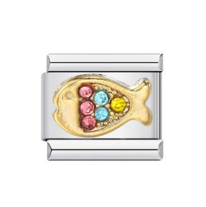 Wholesale 9mm Italian Charm Starter Bracelets DIY square Single Section Creative Stainless Steel Composable Bracelet