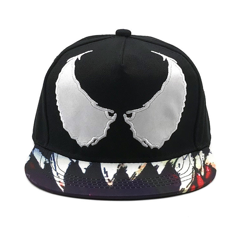 Wholesale Flat Brim Hip Hop Hat Wings Embroidery Baseball Cap ACC-HT-Huiyu005