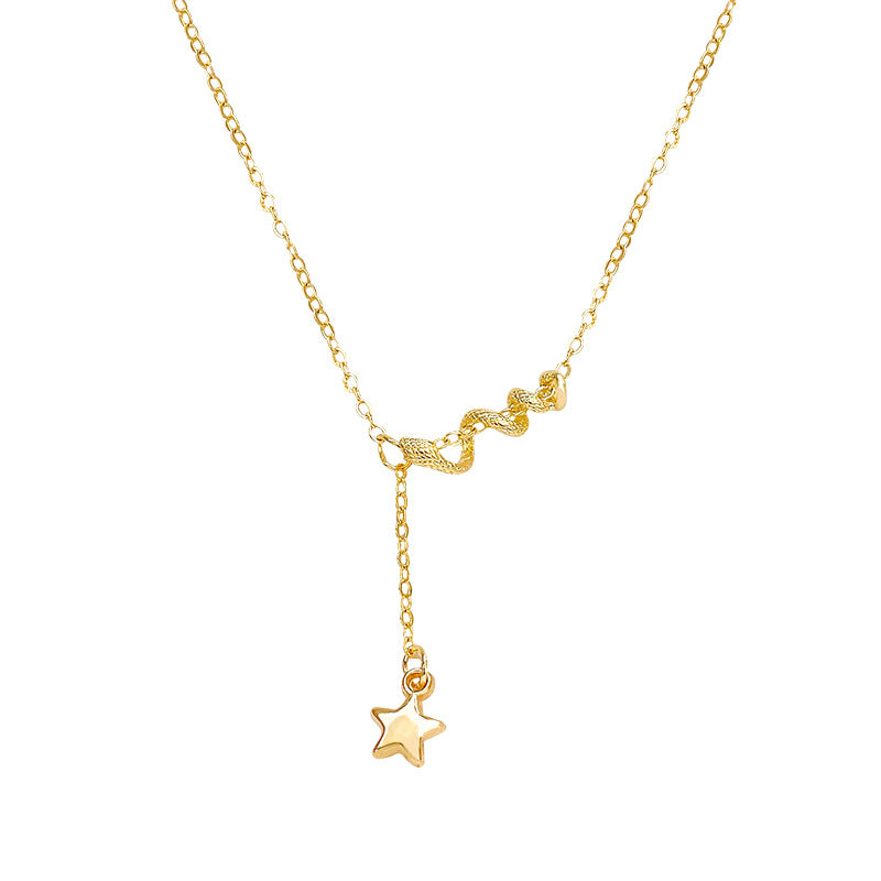 Wholesale Light Luxury  Golden All-match  Necklace