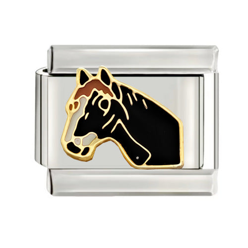 Wholesale Italian Charm Starter Bracelets DIY square Single Section Creative Stainless Steel Composable Bracelet