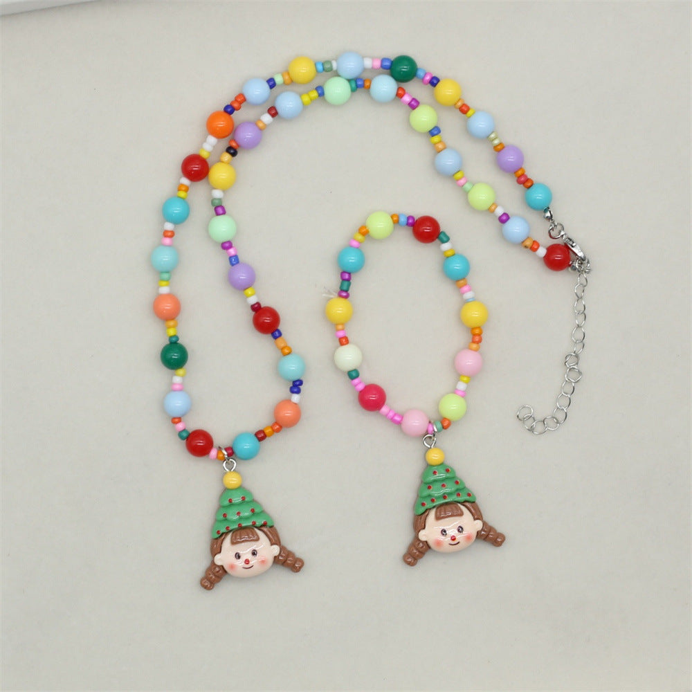 Wholesale  Cute Color Cartoon Necklace