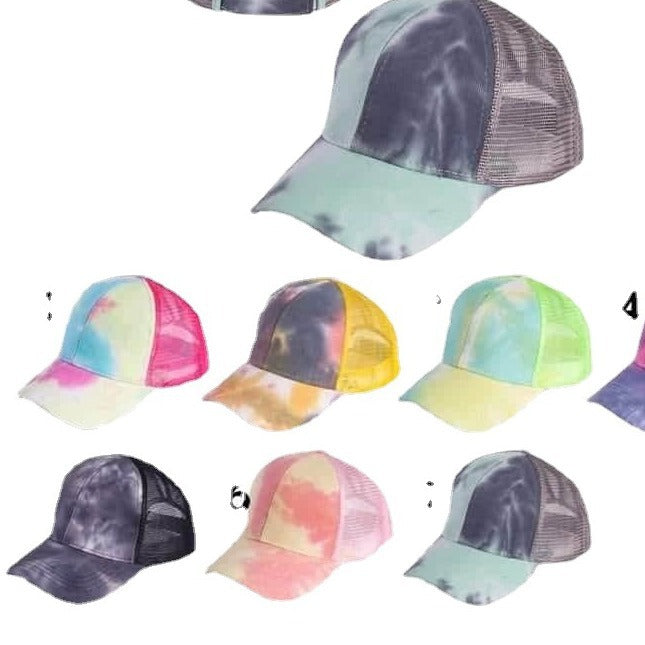 Wholesale Trendy Tie Dye Baseball Cap For Women Fashion Accessory Gift Boutique Resale