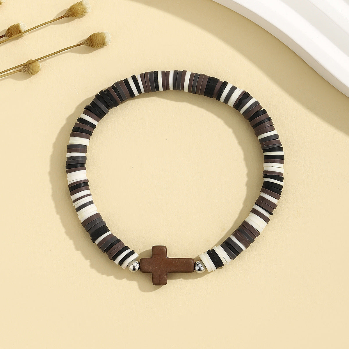Wholesale Bohemian Colorful Soft Clay Beach Elastic Adjustable Bracelet