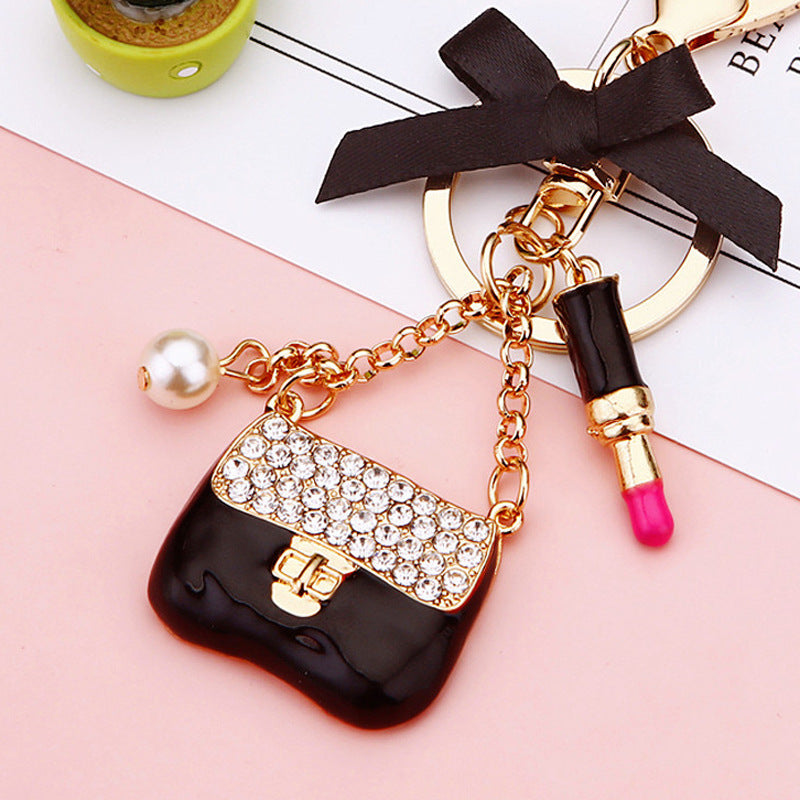 Wholesale Pearl Diamond Zinc Alloy Keychains ACC-KC-RuiYuan002