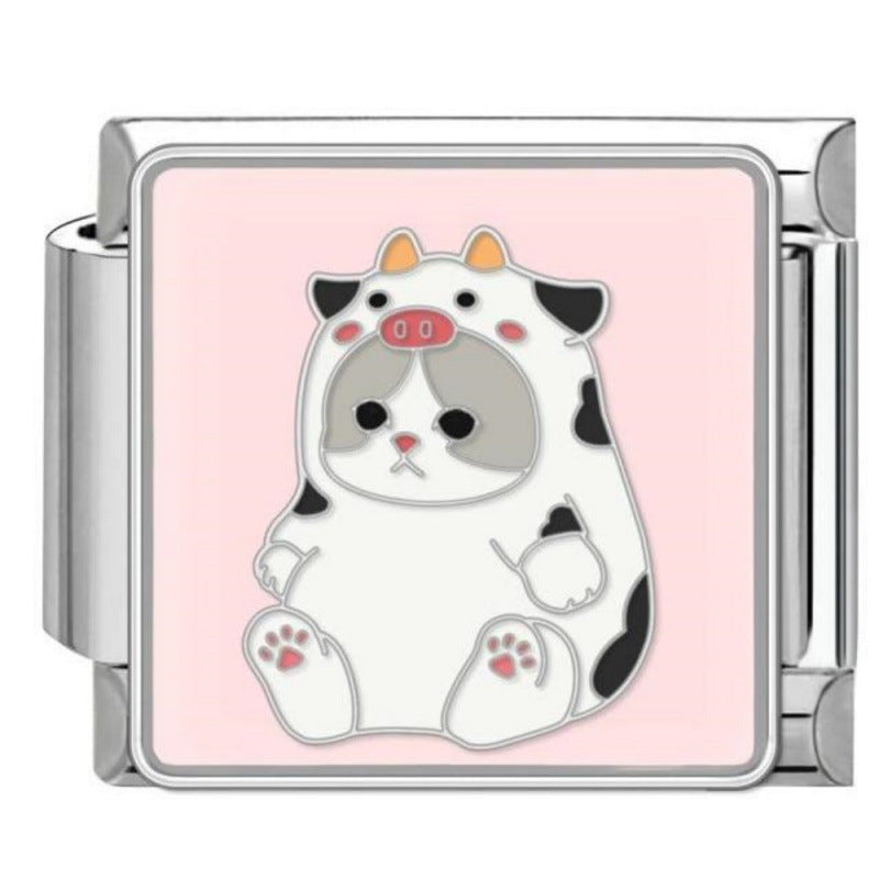 Wholesale DIY Italian Charm Bracelet With Pet Pattern Cute Modular Jewelry Accessory For Everyday Wear