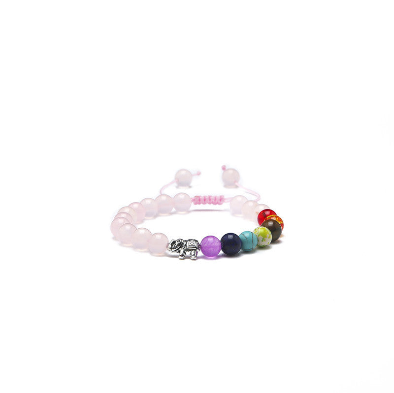 Wholesale European Creative Fashion Handmade Woven Bracelet with Volcanic Stone,  Adjustable Bracelet – Fashion Accessory Gift for Boutique Resale