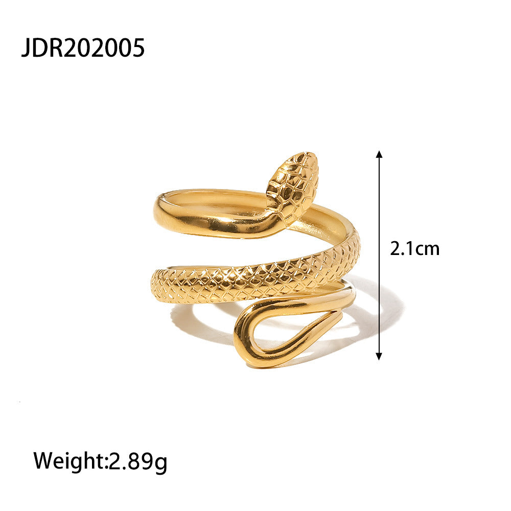 Wholesale  Stainless Steel Snake Opening Ring