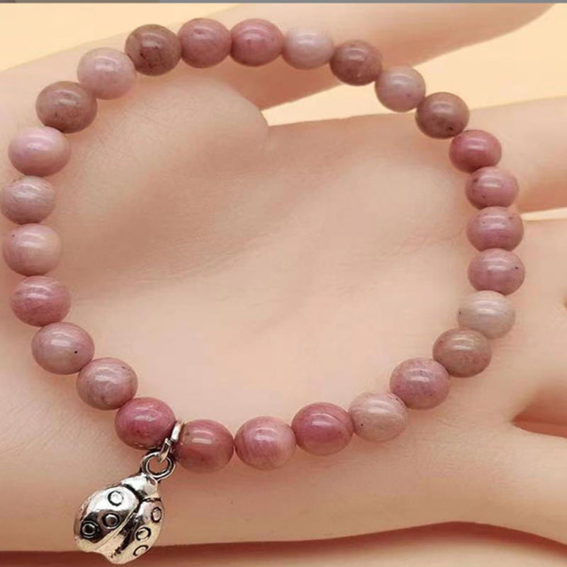 Wholesale Stone Bracelet Ladybug Pendant Bracelet ACC-BT-zhixiang003