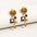 Wholesale Halloween drop oil Diamond pumpkin head ghost pendant earrings