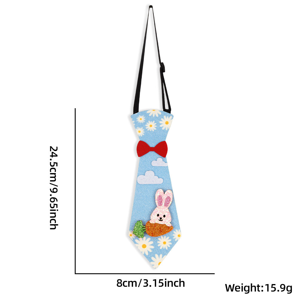 Wholesale Easter tie cartoon rabbit egg bow tie  decoration