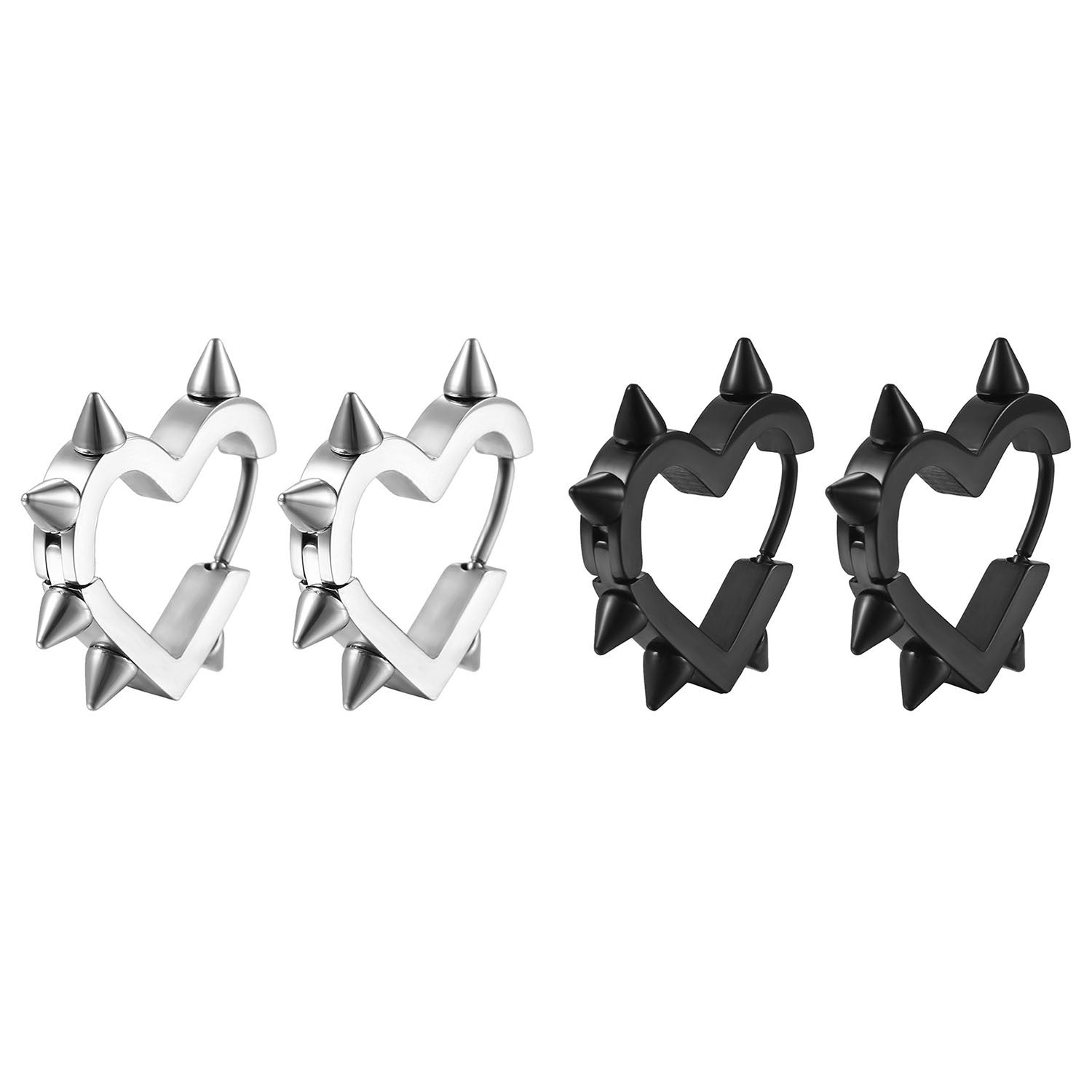Wholesale stainless steel love geometric earrings