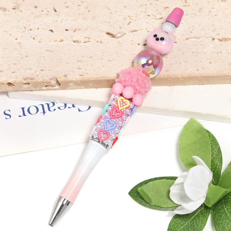 Wholesale 100pcs Red Panda UV Electroplating Acrylic Beads DIY Beaded Accessories ACC-BDS-BLG081