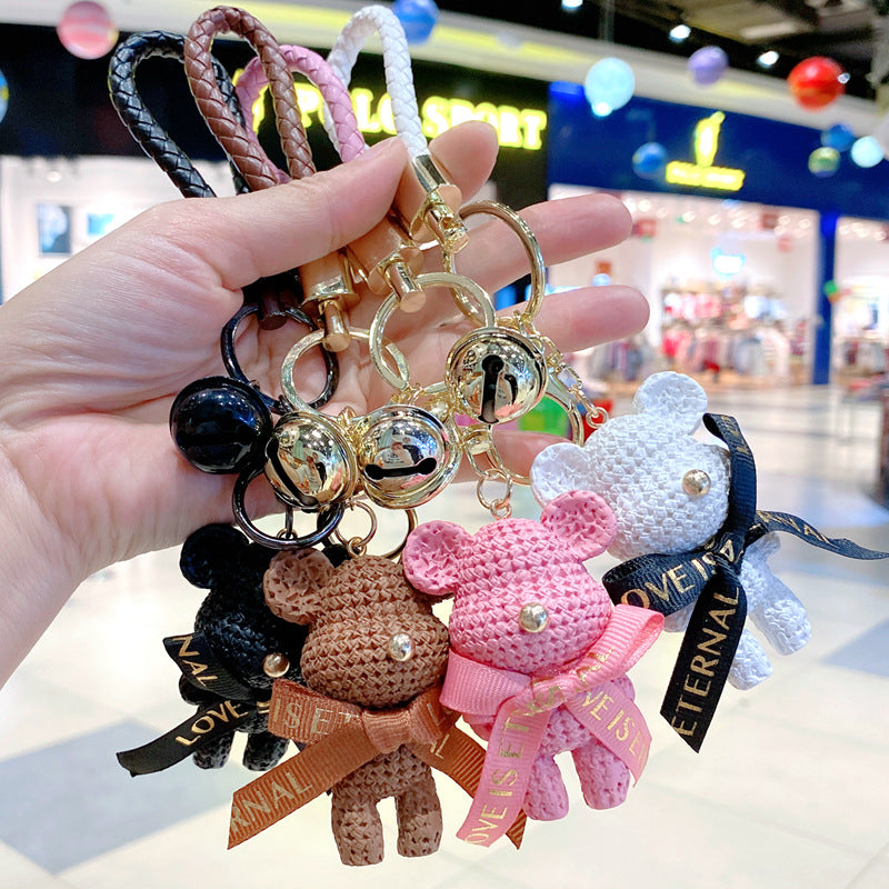 Wholesale Cartoon Cute Resin Wool Bear Keychains ACC-KC-Gongz015