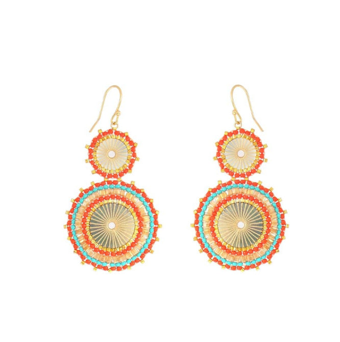 Wholesale natural rice beads earrings