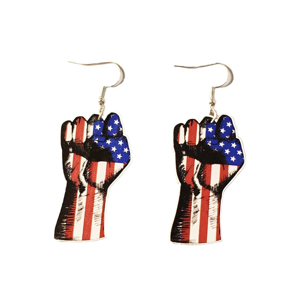 Wholesale  love glasses American flag earrings