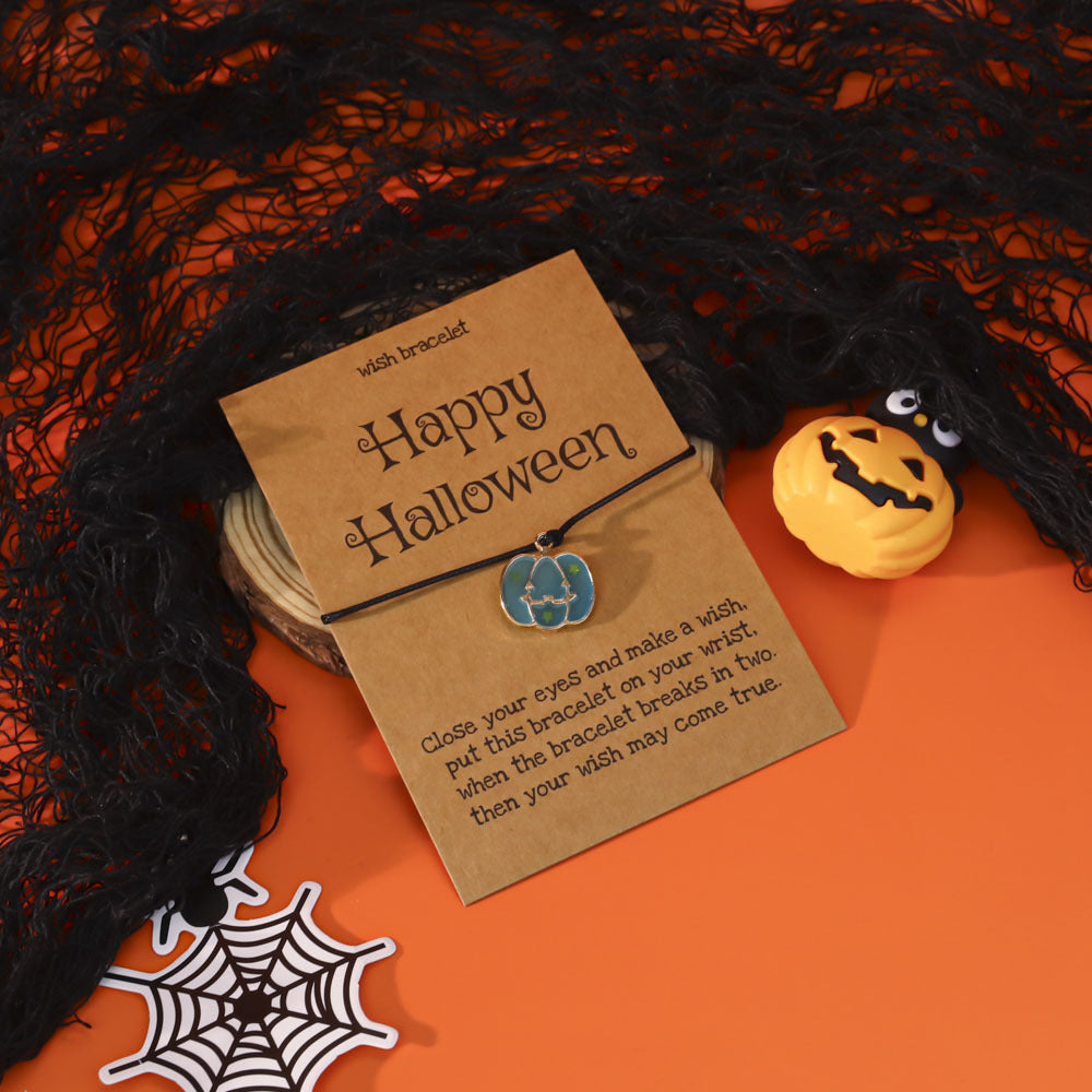 Wholesale  Oil Drop Pendant Evil Pumpkin Ghost Bracelet