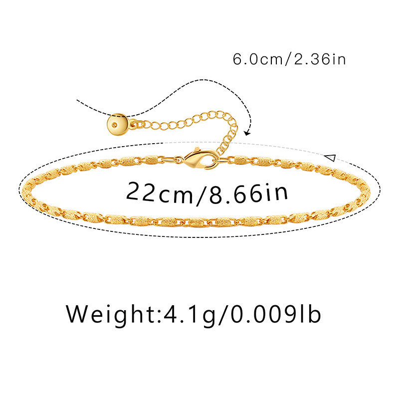 Wholesale electroplating thin chain colorful water-blocking stackable arrow butterfly anklet