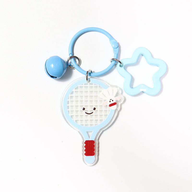 Wholesale Reversible Cartoon Sports Cap Acrylic  Keychain