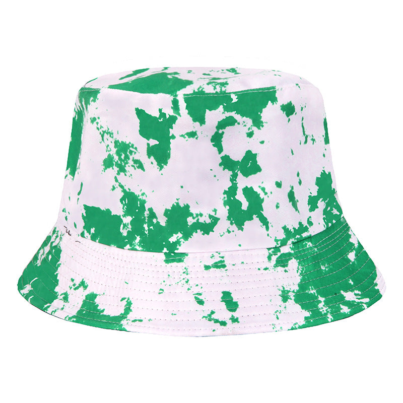 Wholesale  Printed Pattern Fisherman's Hat Tie-Dyed Double-Sided Basin Hat Bucket Hat