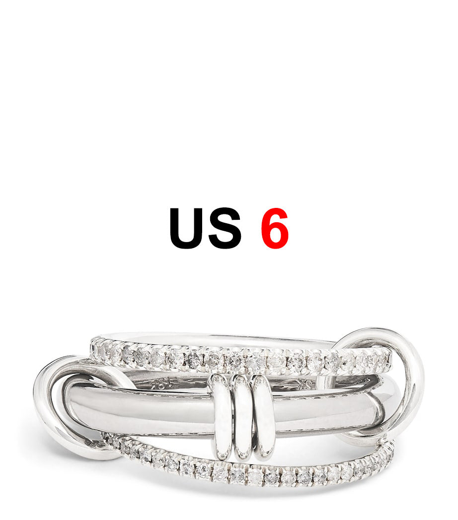 Wholesale Double Row  Stackable Triple Ring
