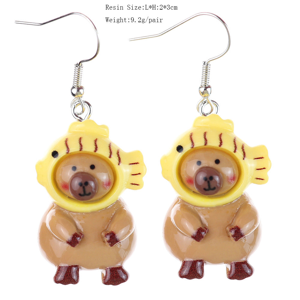 Wholesale  Cute Cartoon Luminous  Earrings