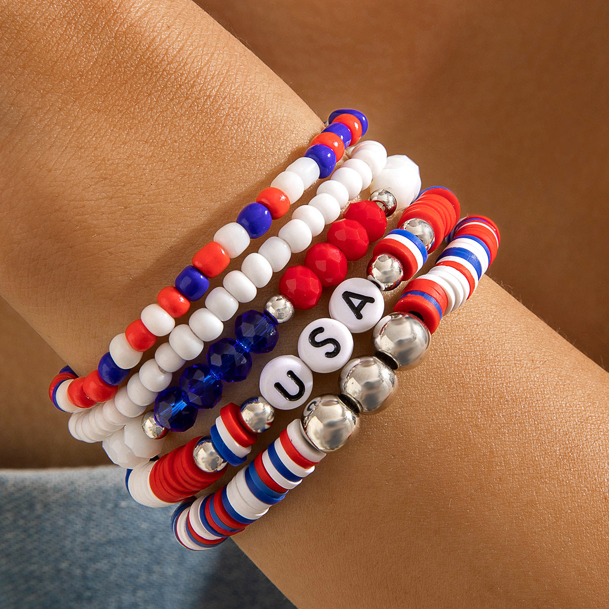 Wholesale Christmas Jewelry Cute Bell Elk Snowman Bracelet Set ACC-BT-YongGe007