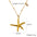 Wholesale Stainless steel Summer Beach Wind Niche Starfish Dolphin Conch Shell Necklaces