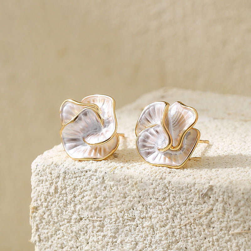 Wholesale Oil-drip painted earrings