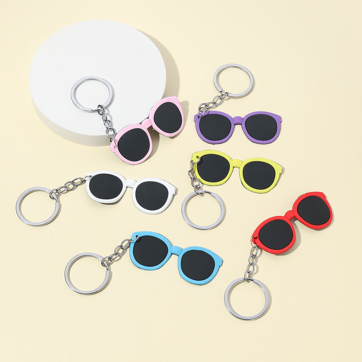 Wholesale Silicone Glasses Keychain Cute Keychain ACC-KC-RongR048