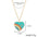 Wholesale alloy love rainbow pendant necklace