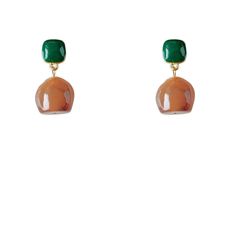 Wholesale Retro Vintage Maillard Cute Acrylic Earrings