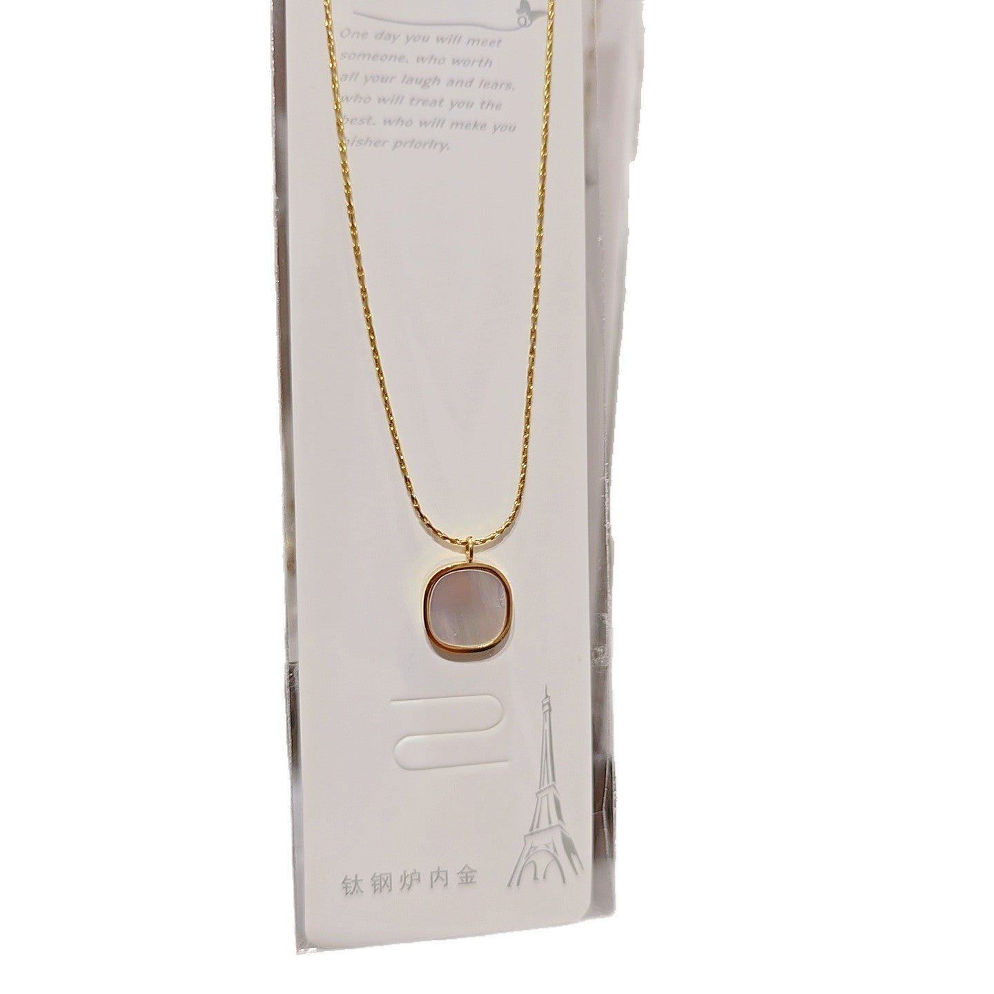 Wholesale Minimalist  High End Stainless Steel Clavicle Necklace