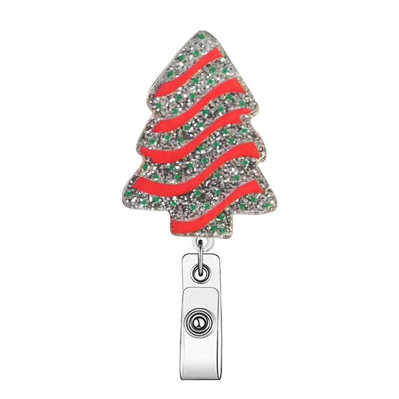 Wholesale Acrylic Christmas Cartoon Medical Staff Name Badge Clip Badge Reels