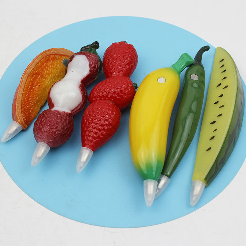 Wholesale  Creative Cartoon Fruit Pen