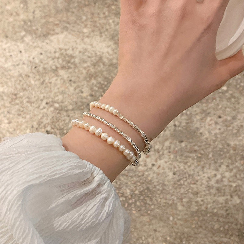 Wholesale Baroque Pearl Bracelet for Women,  Handmade Copper Jewelry Accessory,  Chic Everyday Wear