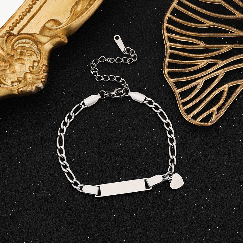 Wholesale stainless steel straight bracelet