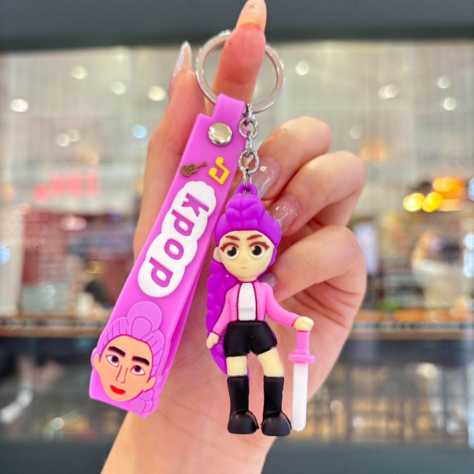 Wholesale KPOP anime pvc keychain