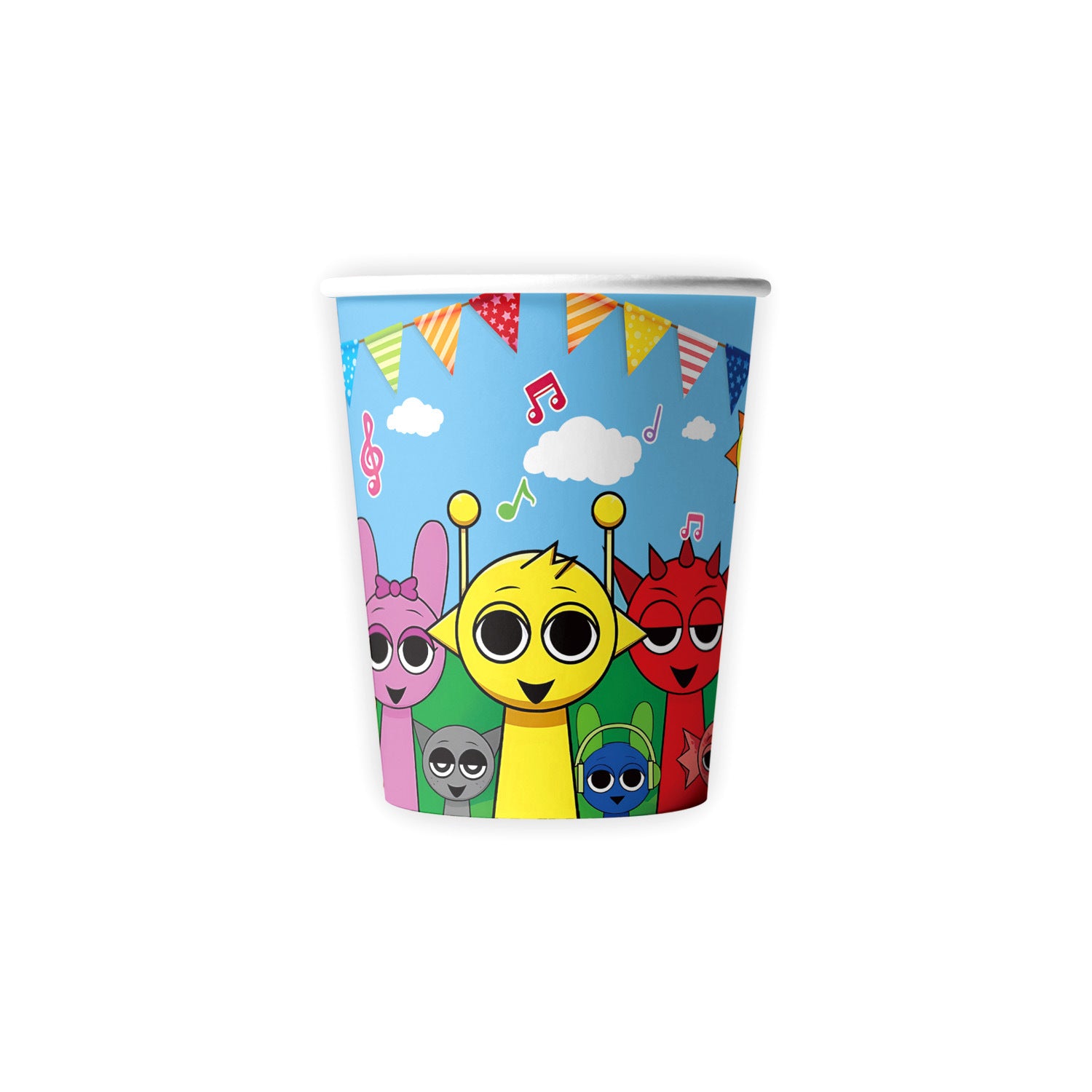 Wholesale Rhythm Box theme birthday party tableware supplies banner pull flag tablecloth cake decoration supplies