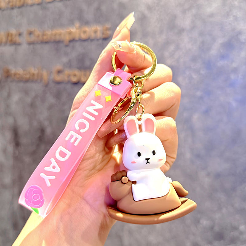 Wholesale Cartoon cute silicone keychain