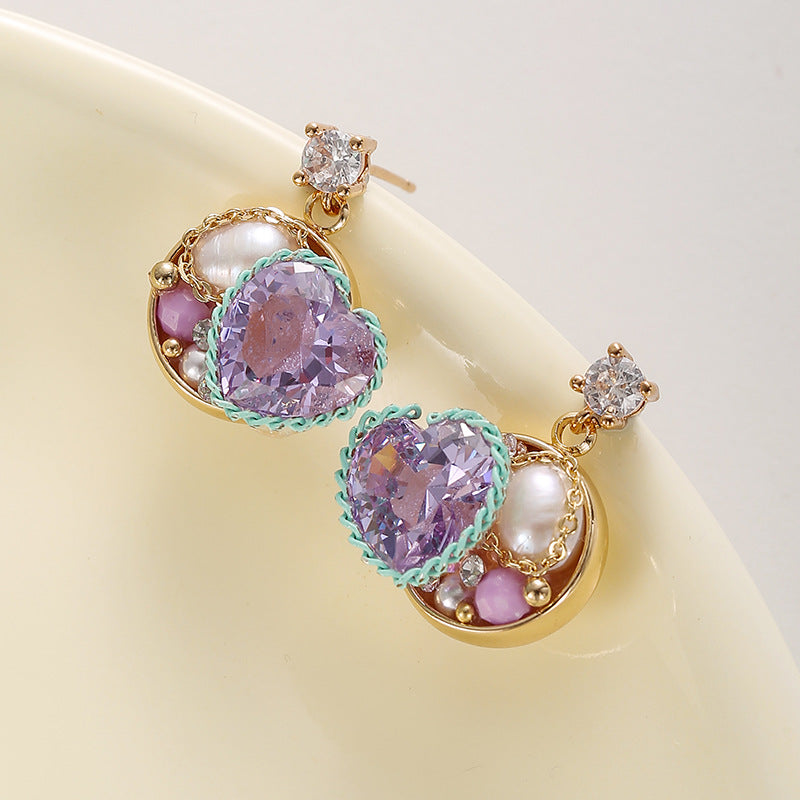 Wholesale Light luxury flower earrings