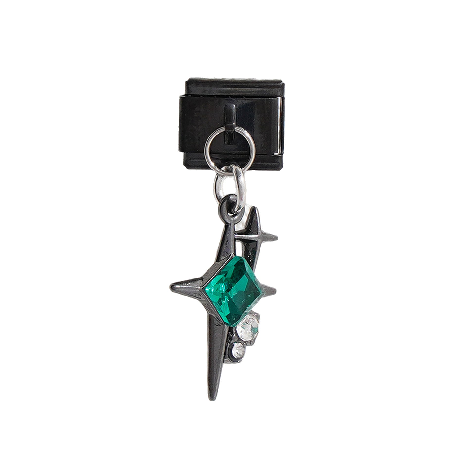 Wholesale Italian Charm Bracelet 9mm DIY Splicing Color Diamond Stainless Steel Composable Bracelet